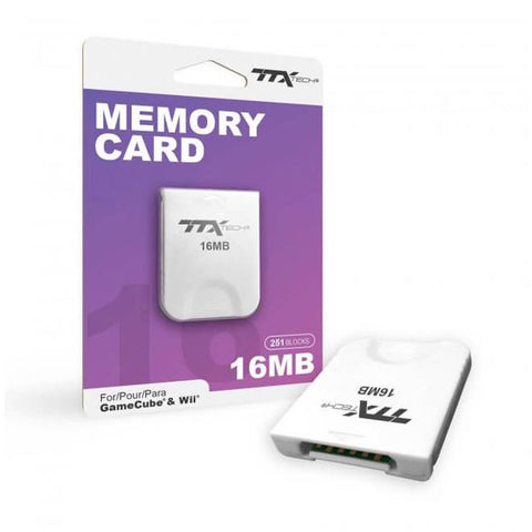 Wii & GameCube 16 MB 251 Block Memory Card [TTX Tech]