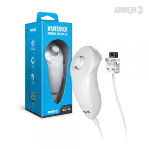 White Wavechuck Nunchuck Wii U/Wii Controller [Armor3]
