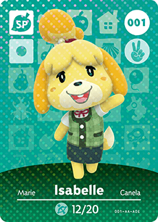 Animal Crossing Amiibo Card - Series 1