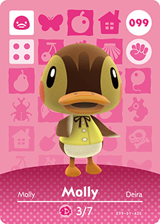099 Molly Authentic Animal Crossing Amiibo Card - Series 1