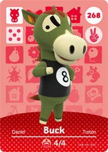 268 Buck Authentic Animal Crossing Amiibo Card - Series 3