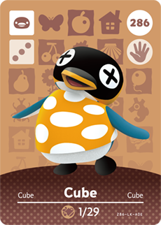 286 Cube Authentic Animal Crossing Amiibo Card - Series 3