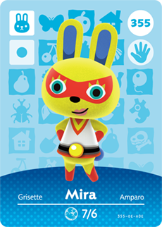 355 Mira Authentic Animal Crossing Amiibo Card - Series 4