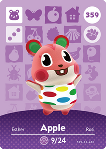 359 Apple Authentic Animal Crossing Amiibo Card - Series 4