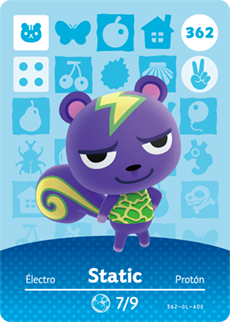 362 Static Authentic Animal Crossing Amiibo Card - Series 4