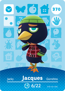 370 Jacques Authentic Animal Crossing Amiibo Card - Series 4
