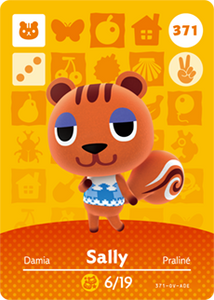 371 Sally Authentic Animal Crossing Amiibo Card - Series 4