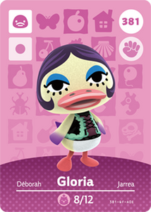 381 Gloria Authentic Animal Crossing Amiibo Card - Series 4
