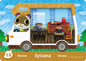#10 Sylvana - Authentic Animal Crossing Amiibo Card - New Leaf: Welcome Amiibo Series
