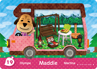 #19 Maddie - Authentic Animal Crossing Amiibo Card - New Leaf: Welcome Amiibo Series