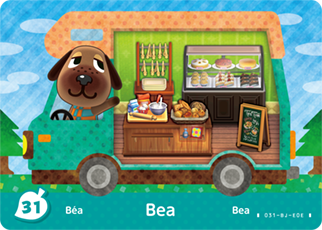 #31 Bea - Authentic Animal Crossing Amiibo Card - New Leaf: Welcome Amiibo Series