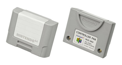 Nintendo 64 Controller Pak Memory Card Official N64