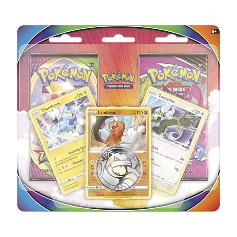 Pokemon: Tornadus, Thundurus & Landorus Cards with 2 Booster Packs & Coin Special Edition
