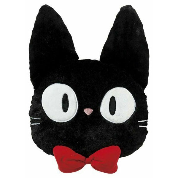 Kiki’s Delivery Service Jiji Face Die-Cut Pillow Cushion [Marushin]