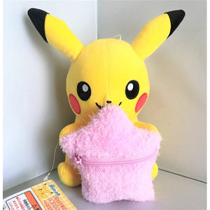 Pokemon Pikachu With Star Zip-Up Pouch Plush [Banpresto]
