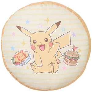 Pokemon Cafe Art Pikachu Reversable Cushion Plush