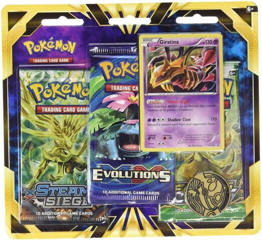 Pokemon - 3 Pack Blister (XY Series Packs) with Coin - Giratina