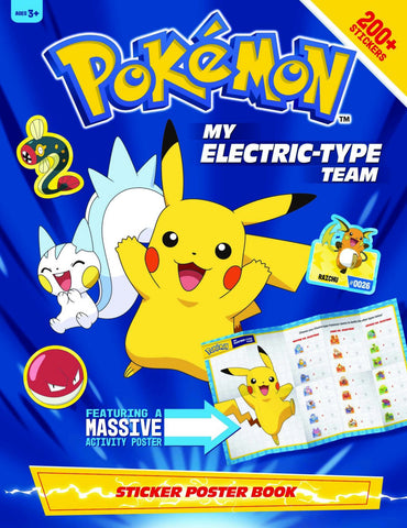 Pokemon My Pokémon Team – My Electric-Type Team Sticker Book