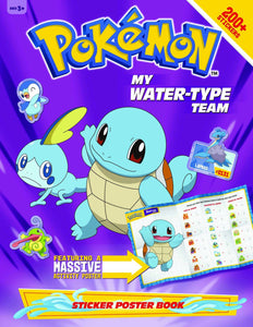 Pokemon My Pokémon Team – My Water-Type Team Sticker Book