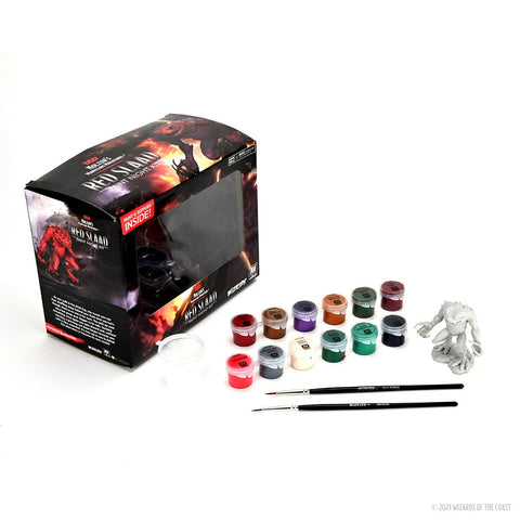 D&D Dungeons & Dragons Nolzur's Marvelous Miniatures - Paint Night Kit - Red Slaad