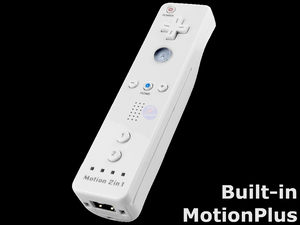 Wii Remote Controller with Built-in Motion Plus 2 in 1 3rd Party - White (Out of Package)