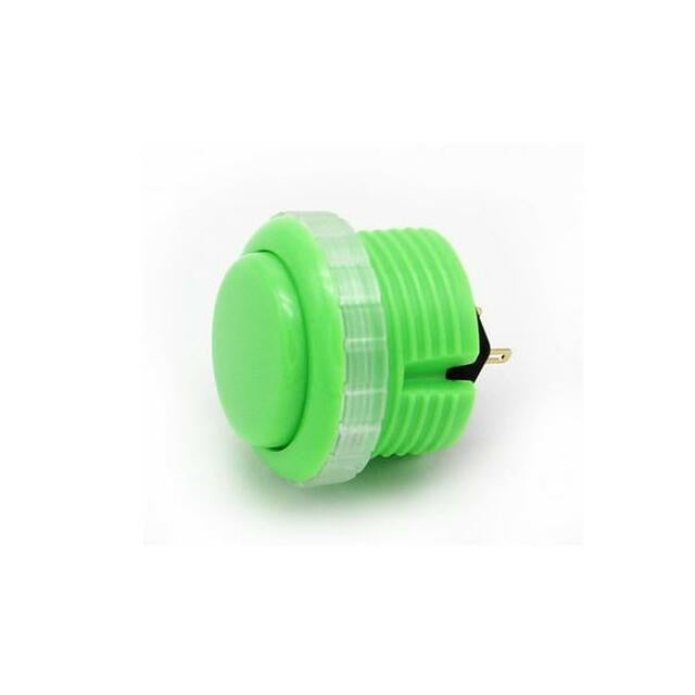 Qanba Gravity Solid Colour 30mm Screw-In Mechanical Pushbutton (Green)