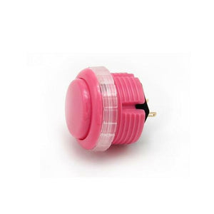 Qanba Gravity Solid Colour 30mm Mechanical Pushbutton (Pink)