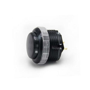 Qanba Gravity Translucent Colour 30mm Screw-In Mechanical Pushbutton (Black with Grey Center)