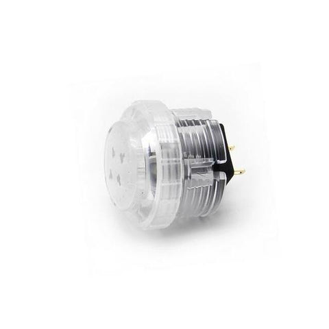 Qanba Gravity Translucent Colour 30mm Screw-In Mechanical Pushbutton (Clear Middle)