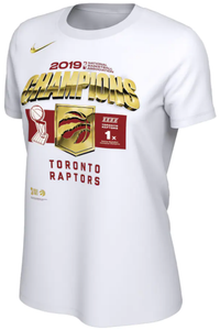 Women's Nike White Toronto Raptors 2019 NBA Finals Champions - Locker Room T-Shirt