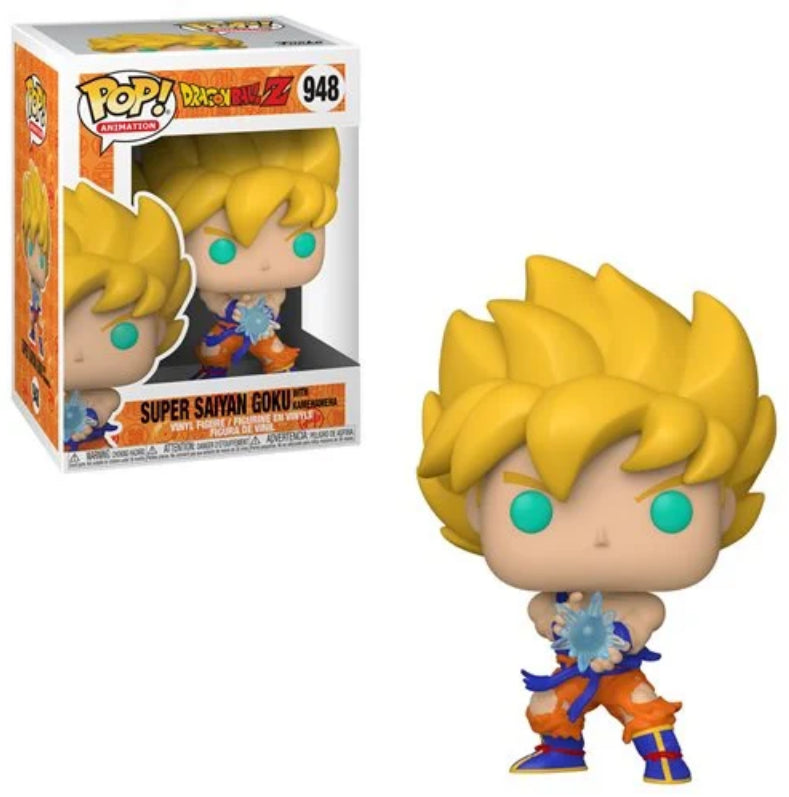 Funko POP! Animation: Dragon Ball Z - Super Saiyan Goku with Kamehameha #948 Vinyl Figure (Pre-Owned)