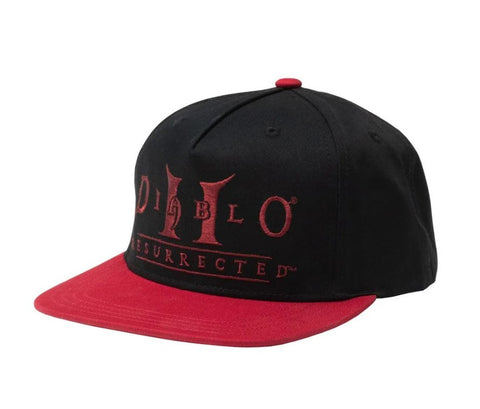 Diablo II: Resurrected Hell to Pay Snap Back (Black and Red)