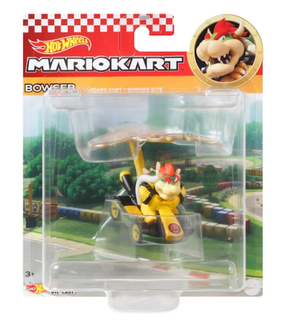 Hot Wheels Mario Kart Bowser Standard Kart Bowser Kite (Box Damaged)