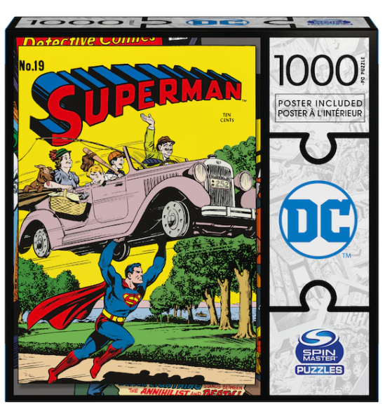 DC Comics, Superman 1000-piece Jigsaw Puzzle Classic Retro Comic Cover