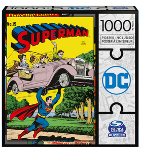 DC Comics, Superman 1000-piece Jigsaw Puzzle Classic Retro Comic Cover