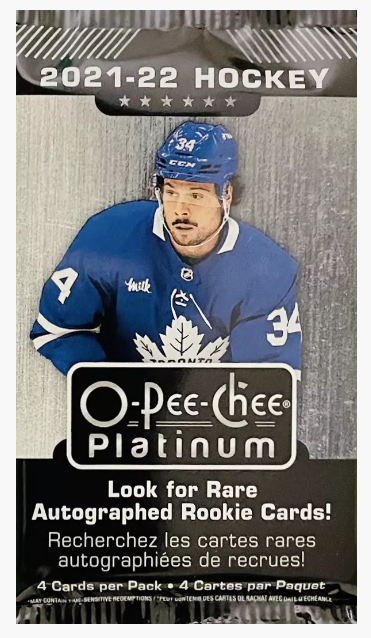 2021-22 Upper Deck O-Pee-Chee Platinum Hockey Blaster Pack