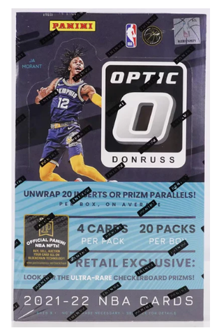 2021-22 Panini Donruss Optic Basketball Retail Box (20 Packs Per Box)