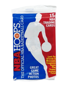 1989 NBA Hoops Basketball Pack (15 NBA Trading Cards Per Pack)  A & C Games