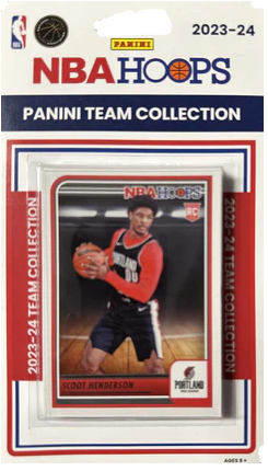 2023-24 Panini NBA Hoops Basketball Team Collection Set - Portland Trail Blazer