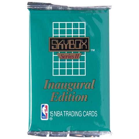 1990-91 Skybox NBA Basketball Series 2 Inaugural Edition Pack - (15 Cards per Pack)