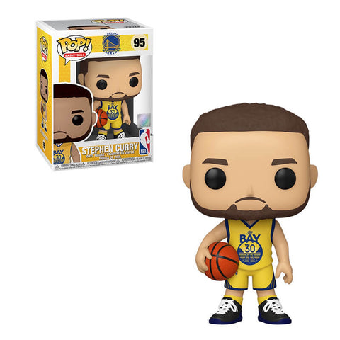 Funko POP! Basketball: Golden State Warriors Yellow Jersey - Stephen Curry #95 Vinyl Figure