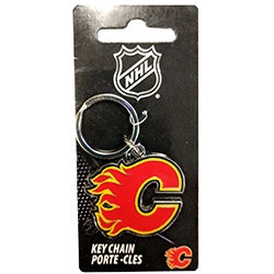 NHL - Team Logo Metal Keychain - Calgary Flames