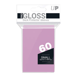 Ultra Pro Small Card Deck Gloss Protector Sleeves 60ct - Pink