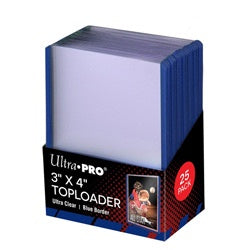 Ultra Pro - Toploader 3" X 4" 25ct - Blue Border