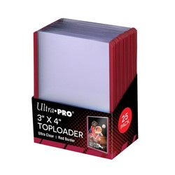 Ultra Pro - Toploader 3" X 4" 25ct - Red Border