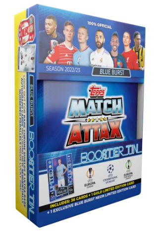 2022-23 Topps Match Attax Champions League Booster Tin (Blue Burst)