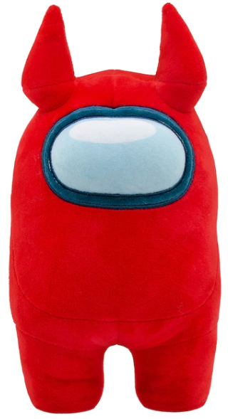 Among Us Red Crewmate with Horns Plush 12"