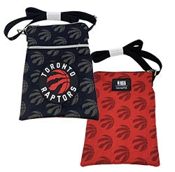 NBA Basketball Toronto Raptors Black & Red Passport Bag