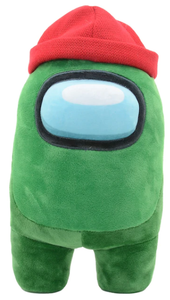 Among Us Green Crewmate with Beanie Plush 12"