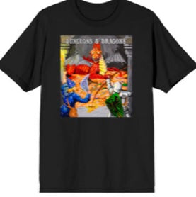 Dungeons and Dragons Players Handbook Men's Black T-Shirt